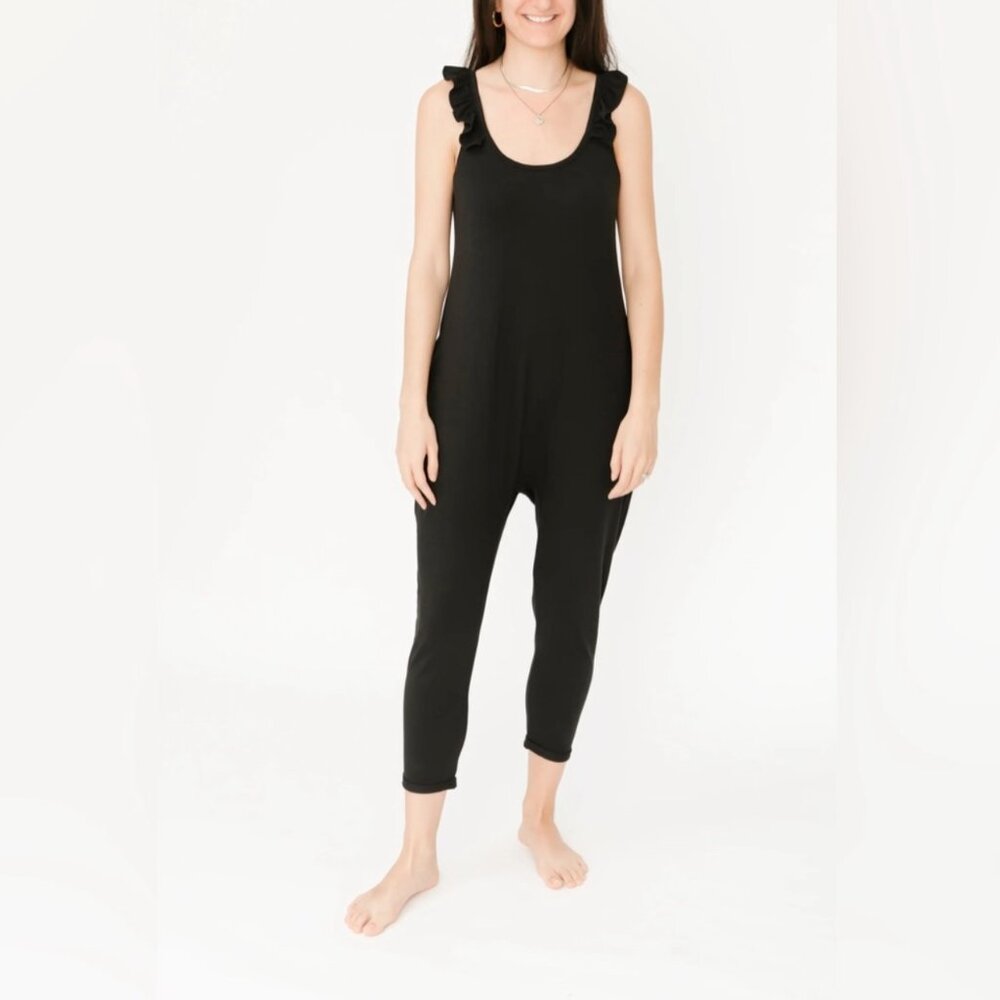 Smash and Tess Black The Sweetheart Romper - Small